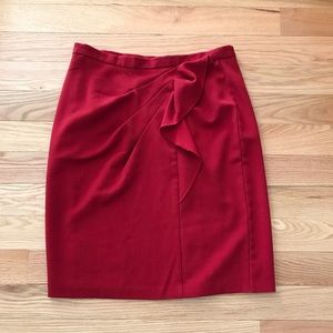 Red ruffle Cato skirt